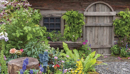 Customize-it - Tuinschuur 130x70cm Tuinschilderij