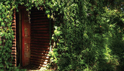 Customize-it - Verborgen deur 130x70cm Tuinschilderij