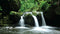 Customize-it - Waterval groen 130x70cm Tuinschilderij