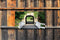 Customize-it - Wit hek 130x70cm Tuinschilderij