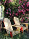 Customize-it - Witte stoelen 50x70cm Tuinschilderij