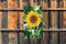 Customize-it - Zonnebloem 130x70cm Tuinschilderij