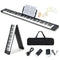 Coast opvouwbaar e-keyboard - 88 verlichte toetsen - zwart