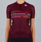 Sportful Short Sleeve Fietsshirt Dames - Aansluitend - Ademend - Bordeauxrood (M)