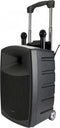 Audiophony CR12A-COMBO - Bluetooth speaker - USB/SD speler en 2 UHF microfoons - Zwart