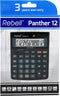 Rebell calculator - PANTHER 12BX - zwart - RE-PANTHER12BX