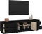 vidaXL - Tv-meubel - 176x37x47,5 - cm - massief - grenenhout - zwart