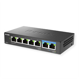 D-Link DMS-107/E - 7-poorts multi-Gigabit unmanaged switch - 5x Gigabit 2x 2,5 Gbit/s - Zwart