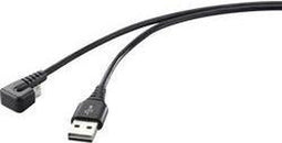 Renkforce USB-kabel USB 2.0 USB-A stekker, USB-micro-B stekker 1.00 m Zwart RF-4598342
