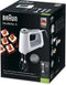 Braun MultiMix 5 HM 5107 - Handmixer - 750W - 2 gardes 2 deeghaken - Wit