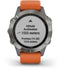 Garmin fēnix 6 - Smartwatch - GPS multi-sport met muziek - Grijs (Oranje)
