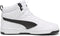 PUMA Rebound v6 - Unisex Sneakers - Imitatieleer - Wit/Zwart - Maat 42