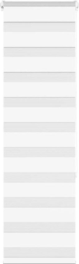 vidaXL - Zebra - rolgordijn - 45x150 - cm - stofbreedte - 40,9 - cm - polyester - wit