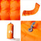 vidaXL - Kampeermatras - met - kussen - zelfopblazend - 1-persoons - oranje