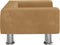 vidaXL Kinderbank 50x40x26,5 cm fluweel bruin