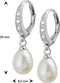Glams oorhangers - Zilver - Parel en zirkonia