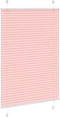 vidaXL - Plissé - rolgordijn - 100x100 - cm - stofbreedte - 99,4cm - polyester - roze