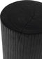 MUST Living Stool Bobo,45xØ30 cm, suar wood, black with natural cracks