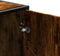 vidaXL - Schoenenbank - 100x40x53,5cm - bewerkt - hout - en - metaal - gerookt - eiken
