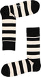Happy Socks 4-pack sokken - Heren & Dames - Klassiek zwart-wit (4 paar)