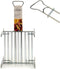 La Dehesa BBQ/barbecue braadrooster - grill verhoger - metaal - 26 x 26 x 8 cm - vlees/vis/groente