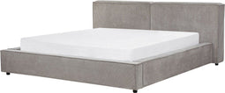 LINARDS - Bed - Grijs - 180 x 200 cm - Polyester