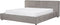 LINARDS - Bed - Grijs - 180 x 200 cm - Polyester