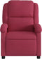 Fauteuil verstelbaar fluweel wijnrood