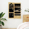 vidaXL - Sieradenkast - met - spiegel - wandgemonteerd - 37,5x10x90 - cm