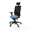 Bureaustoel met hoofdsteun Piqueras y Crespo 2D066G1 Hemelsblauw