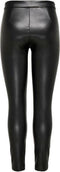 ONLY ONLJESSIE FAUXLEATHER LEGGING OTW NOOS - Imitatieleren broek - Slim fit - Zwart