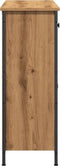 vidaXL - Dressoir - 70x30x80 - cm - bewerkt - hout - artisanaal - eikenkleur
