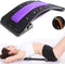 Backstretcher Voor Rugklachten - Comfortabele Back Stretcher met Zachte Massage Pads - EarKings Verstelbare Rugstretcher - Paars