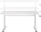Ergo Office - Zit-sta bureau 140x60cm Handmatig in hoogte verstelbaar bureau max. 117cm | Ergonomische tafel Belastbaar tot 40kg Wit