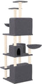 vidaXL - Kattenmeubel - met - sisal - krabpalen - 180 - cm - crèmekleurig