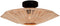 GOOD&MOJO Plafonniere Panama - Donker grijs - 65x65x7cm - Scandinavisch