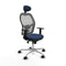 Piqueras y Crespo Jorquera 1D086N1 - Bureaustoel met hoofdsteun - Verstelbare hoogte - Marineblauw