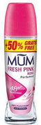 Mum Fresh Pink Rose Roll On Deodorant 50ml (+25ml gratis)