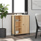 vidaXL - Dressoir - 70x30x80 - cm - bewerkt - hout - sonoma - eikenkleurig