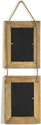ZEP - Duo / 2-luik houten fotolijst wit / bruin Florent voor 2 foto's 13x18 - WW1813