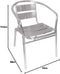 Aluminium Stoelen - Zilver - Stapelbaar - Set van 4