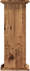 vidaXL - Plantenstandaard - 33x33x80 - cm - bewerkt - hout - oud - houtkleurig