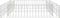vidaXL - Gabion - plantenbak - verhoogd - 100x100x20 - cm - gegalvaniseerd - staal