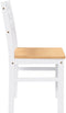 vidaXL - Eetkamerstoelen - 2 - st - massief - hout - rubber - wit