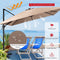 Coast Zweefparasol - Kantelbaar - 300 x 300 x 273 cm - Koffiebruin