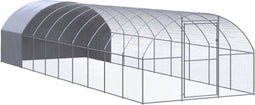 vidaXL - Kippenren - 3x10x2 - m - gegalvaniseerd - staal