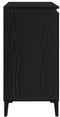 vidaXL - Dressoir - Zwart - Eiken - 104x35x70 - cm - Gegarandeerd - Hout