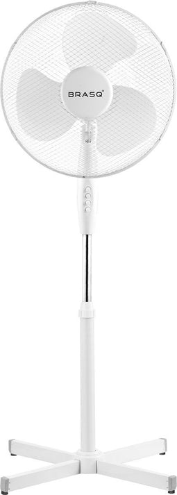 BRASQ F300 - Statiefventilator - 40 cm - 3 snelheden - Wit