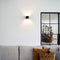 Atmooz - Wandlamp Gerona - Industrieel - Woonkamer / Slaapkamer - Zwarte Buitenkant - Gouden Binnenkant - Hoogte 14cm - Metaal