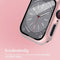 imoshion Screenprotector - Geschikt voor Apple Watch Series 7 / 8 / 9 - 41mm - Roze Full Cover Hard Case / Beschermend Hoesje - Rosé goud